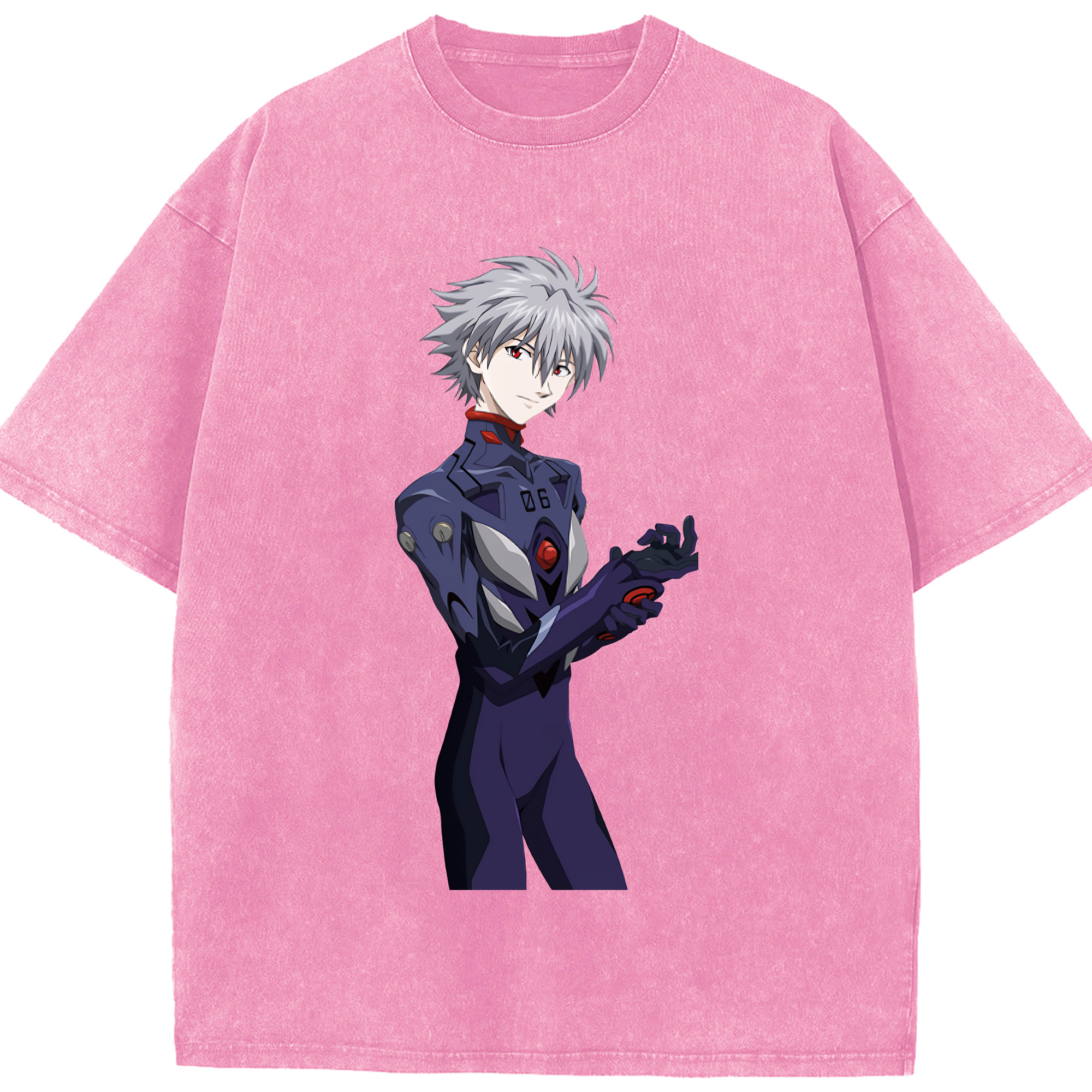 （画像用） EVA 新世紀エヴァンゲリオン 綿100% ヴィンテージ風 半袖Tシャツ（フロントプリント）